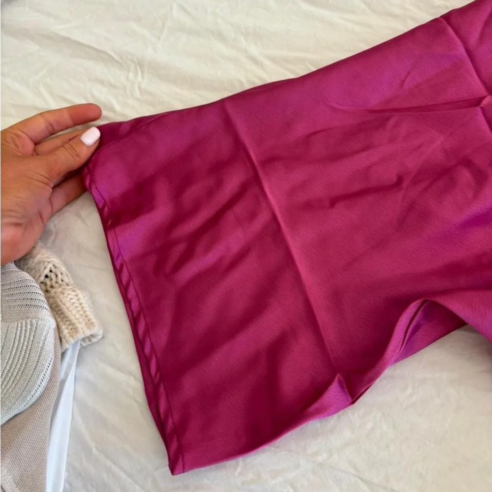 Renee C. Fuchsia Knot Blouse - Picture 4 of 5